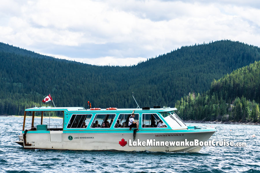 Minnewanka Boat Coming In