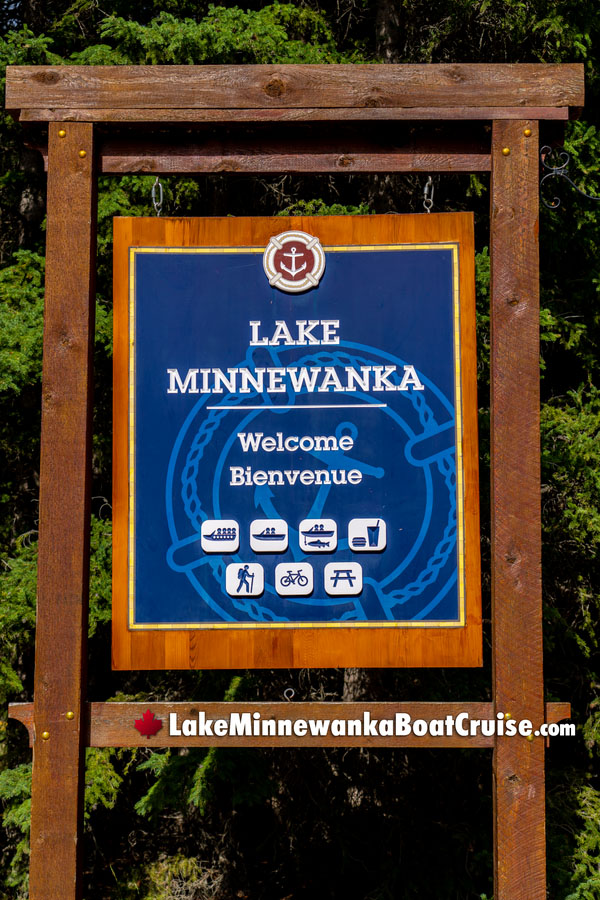 Welcome Sign at Lake Minnewanka
